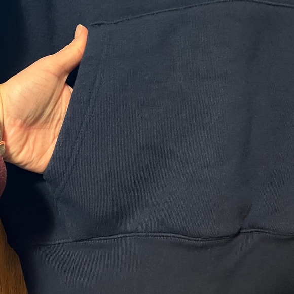 State of Mind Navy Hoodie with Minnesota Script - Picture 9 of 13